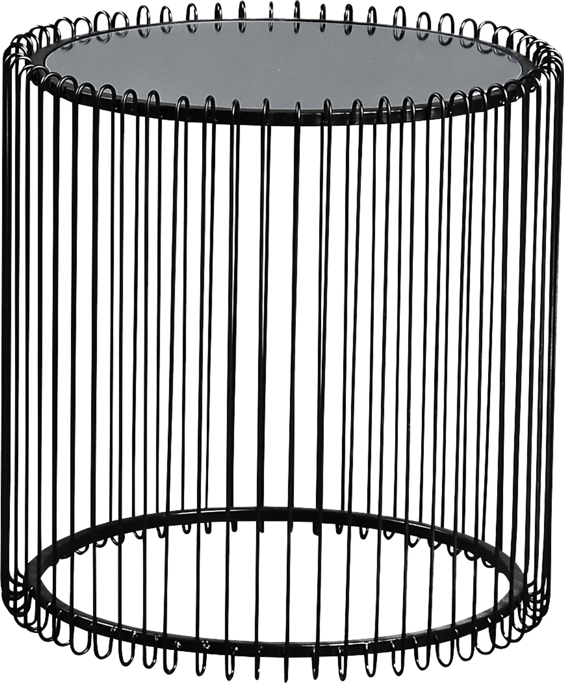 Alpenwood Black Side Table - Image 1