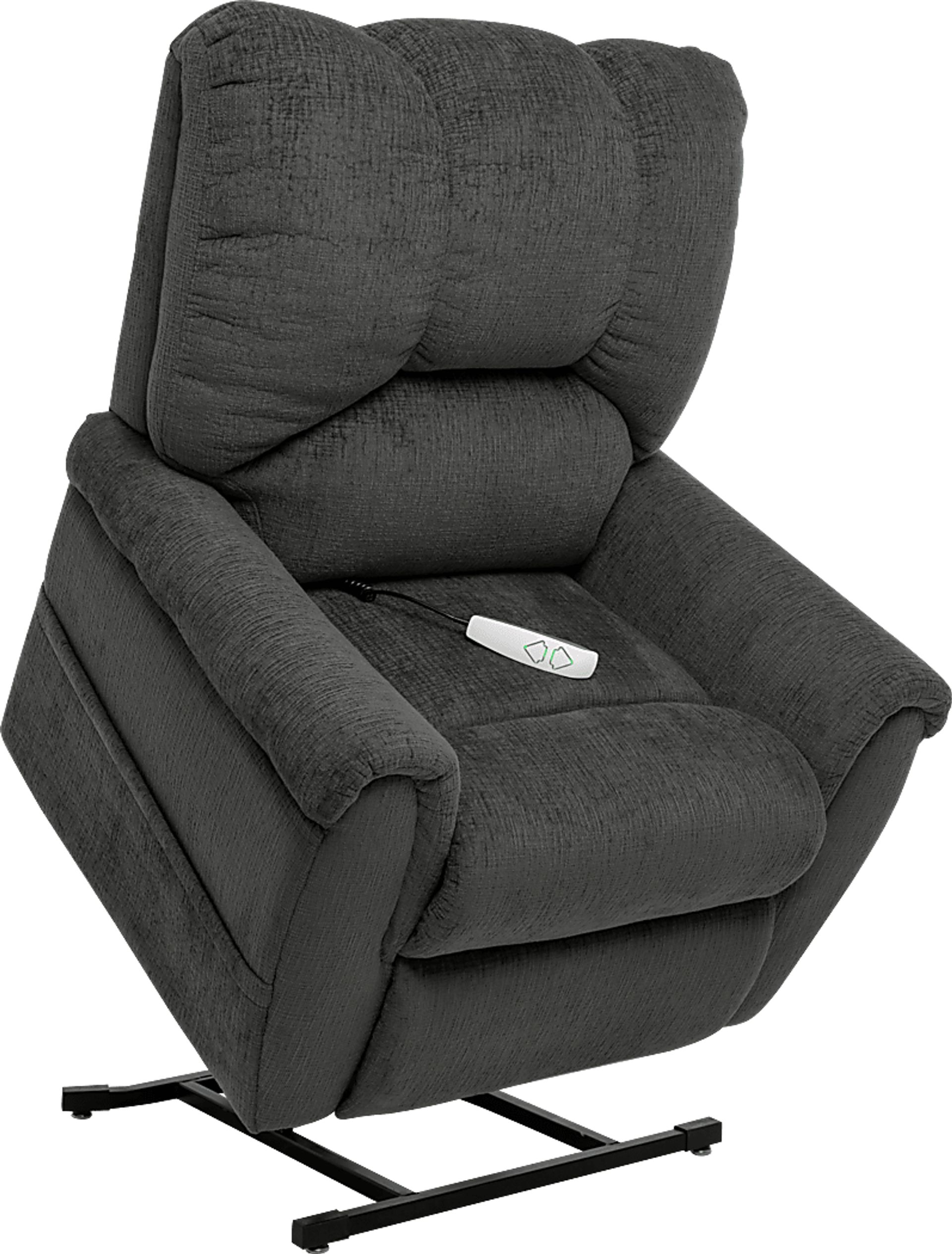Alperton Charcoal Lift Chair Power Recliner - Image 2