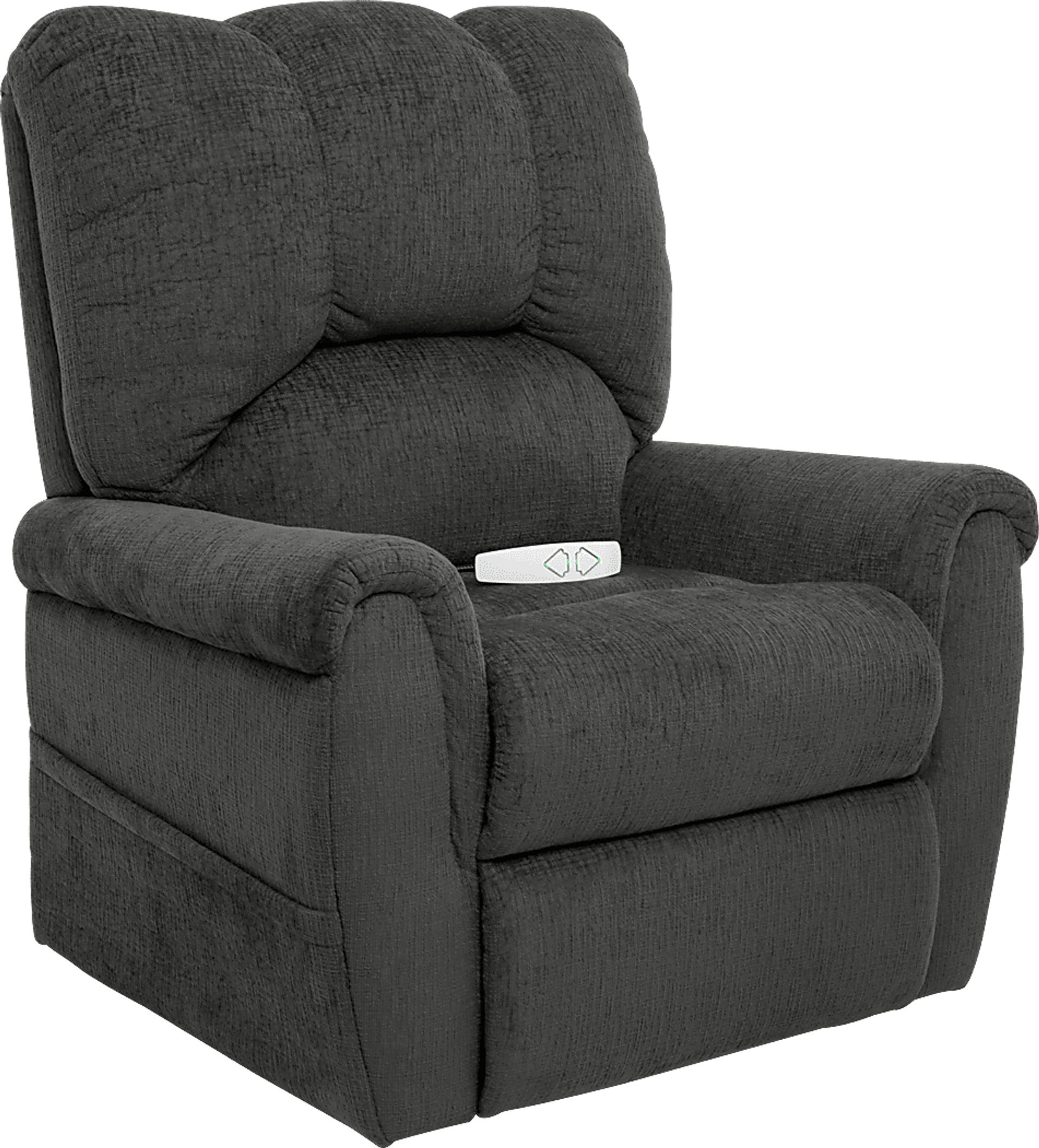 Alperton Charcoal Lift Chair Power Recliner - Image 1