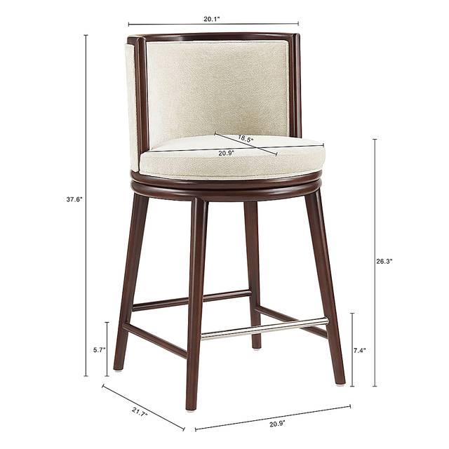 Alphadream I Cream Counter Height Stool - Thumbnail - Image 5