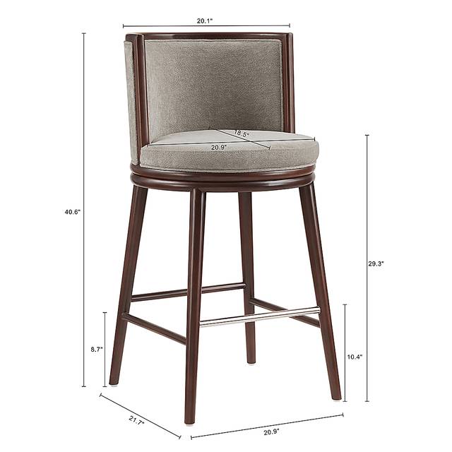 Alphadream I Gray Barstool - Thumbnail - Image 5