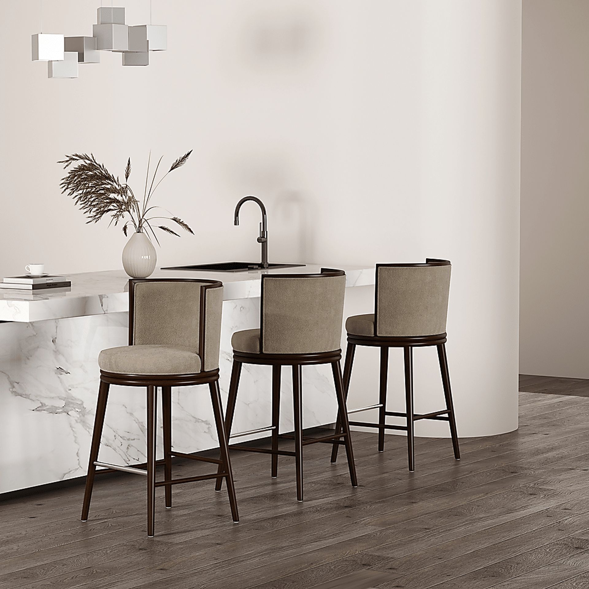 Alphadream I Natural Barstool - Image 2