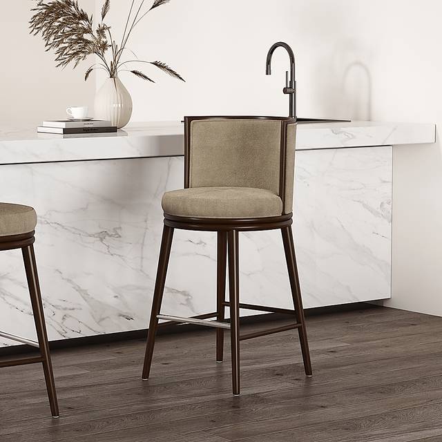Alphadream I Natural Barstool - Thumbnail - Image 3