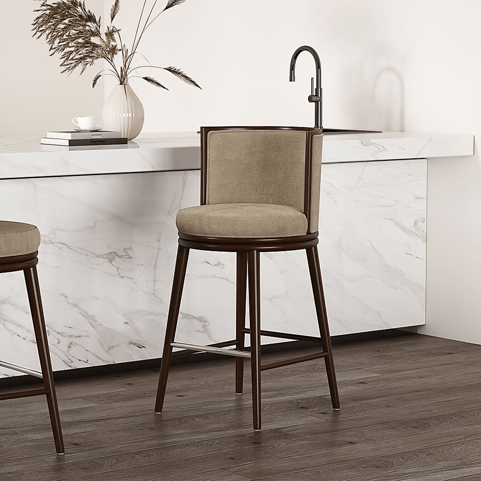 Alphadream I Natural Barstool - Image 3