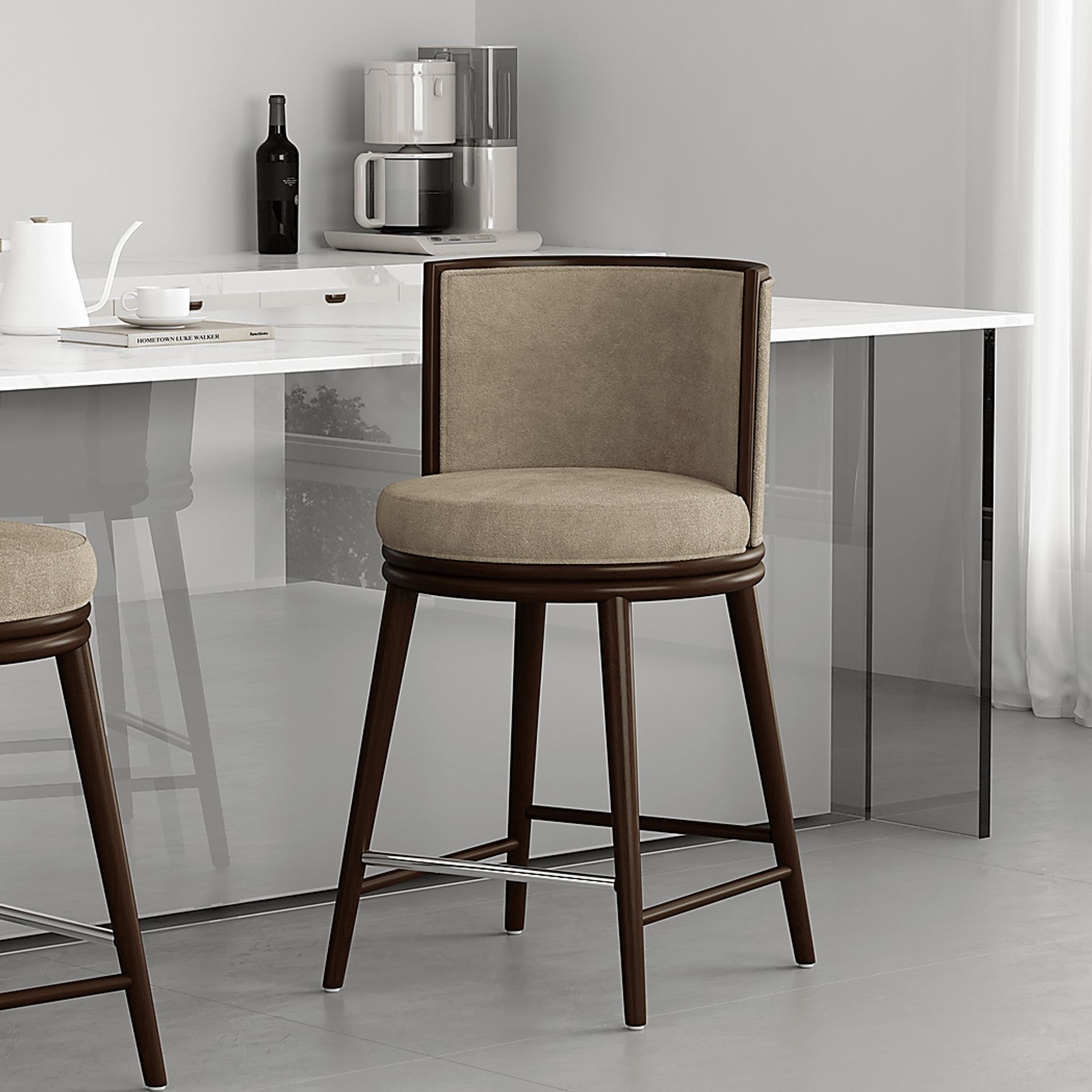 Alphadream I Natural Counter Height Stool - Image 2