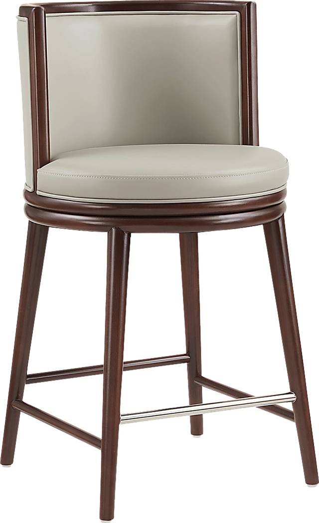 Alphadream II Stone Gray Counter Height Stool - Thumbnail - Image 10
