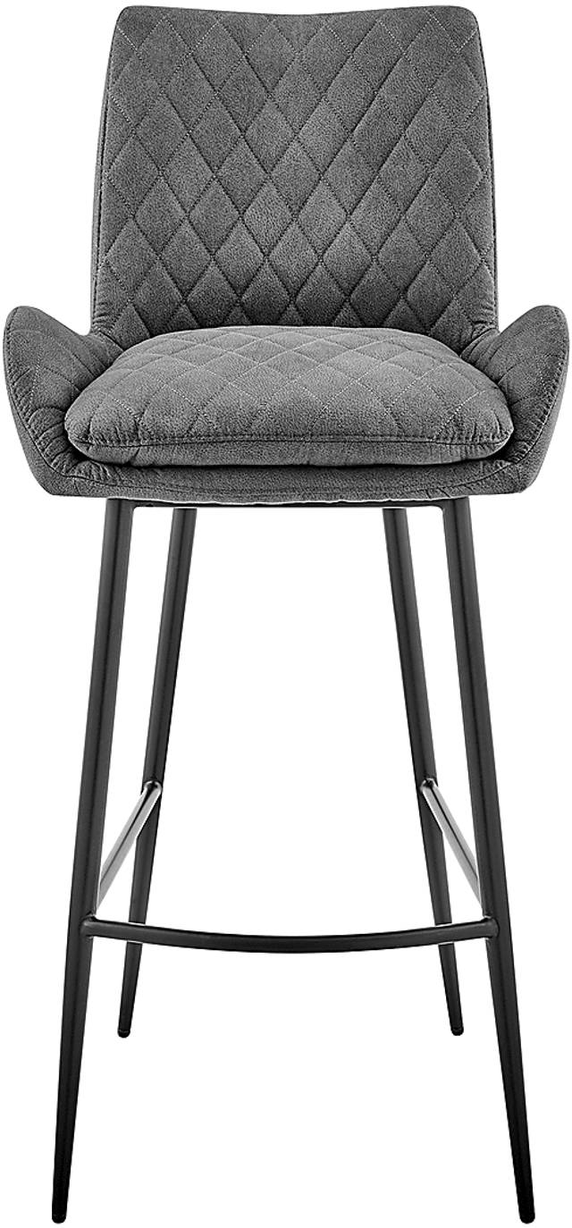 Alphage Charcoal Barstool - Thumbnail - Image 2