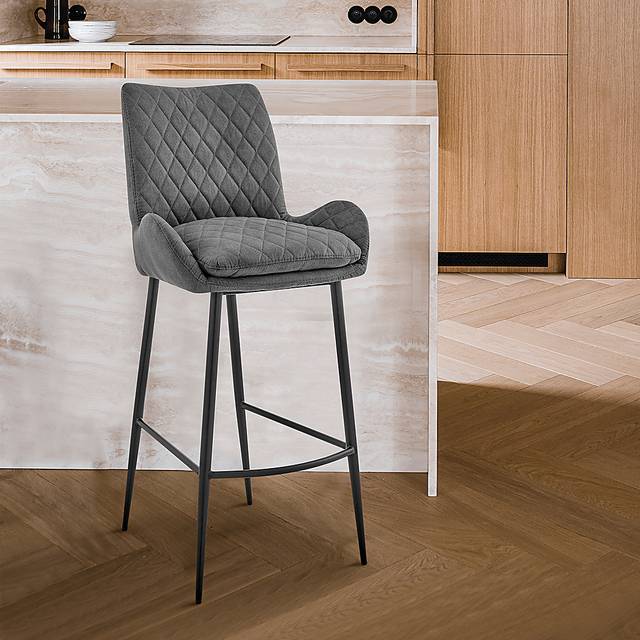 Alphage Charcoal Barstool - Thumbnail - Image 8