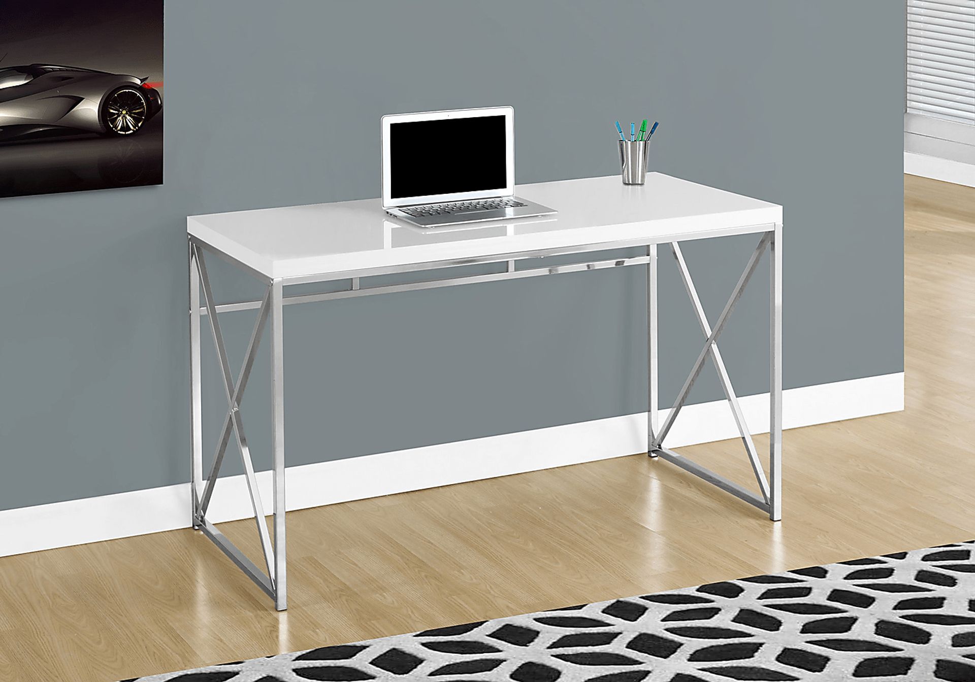Alphaway White Desk - Image 2