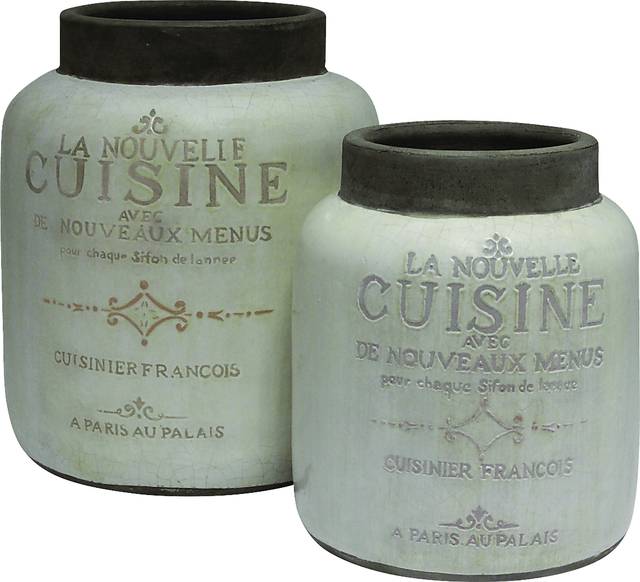 Alphie White Jar, Set of 2 - Thumbnail - Image 1