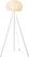 Alpine Flower White Floor Lamp