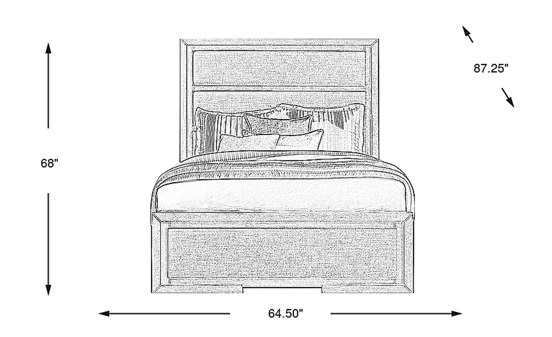 Dimension Image. Please refer to the Dimension Tab on this page for dimension details.