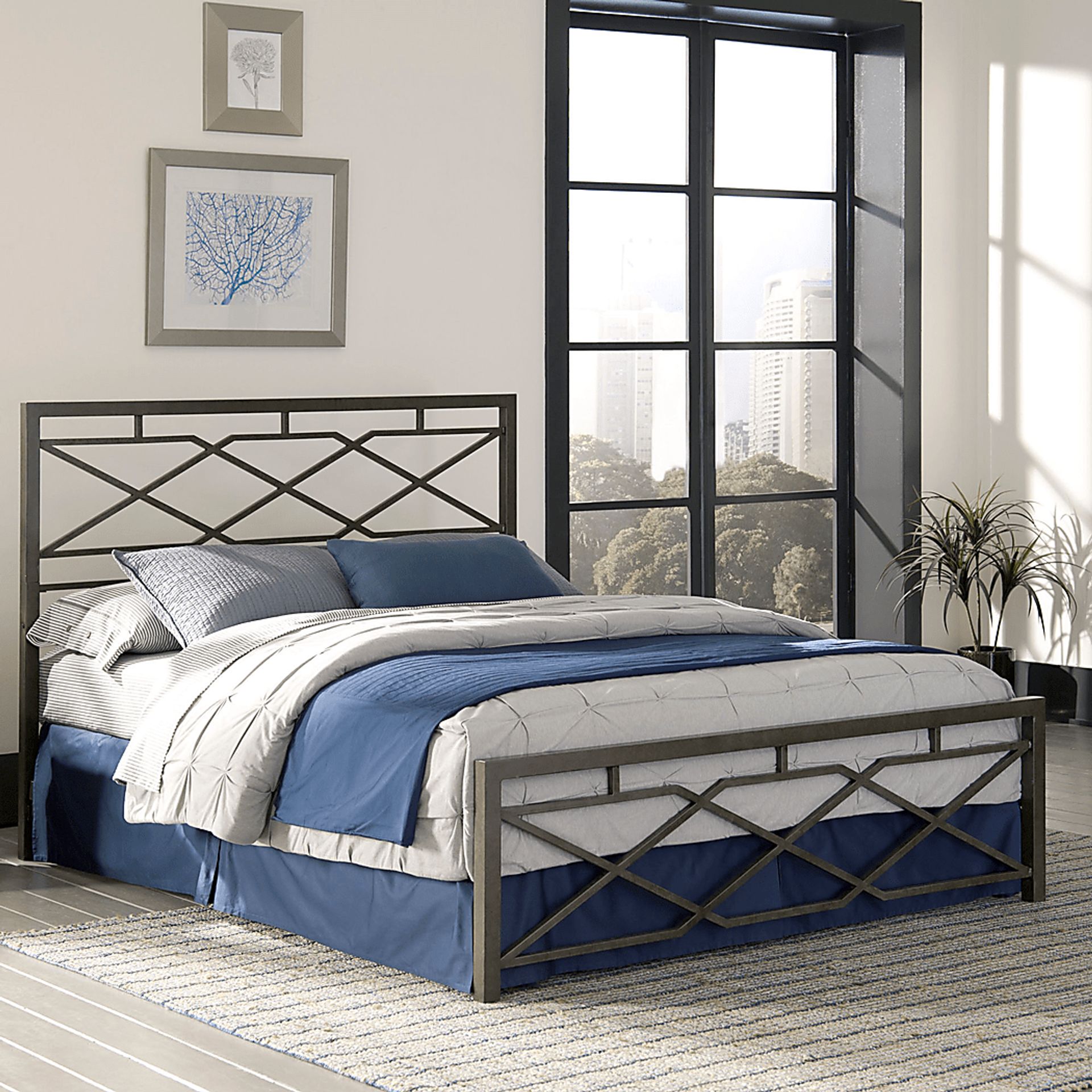Alpine Lane Pewter Queen Bed - Image 5