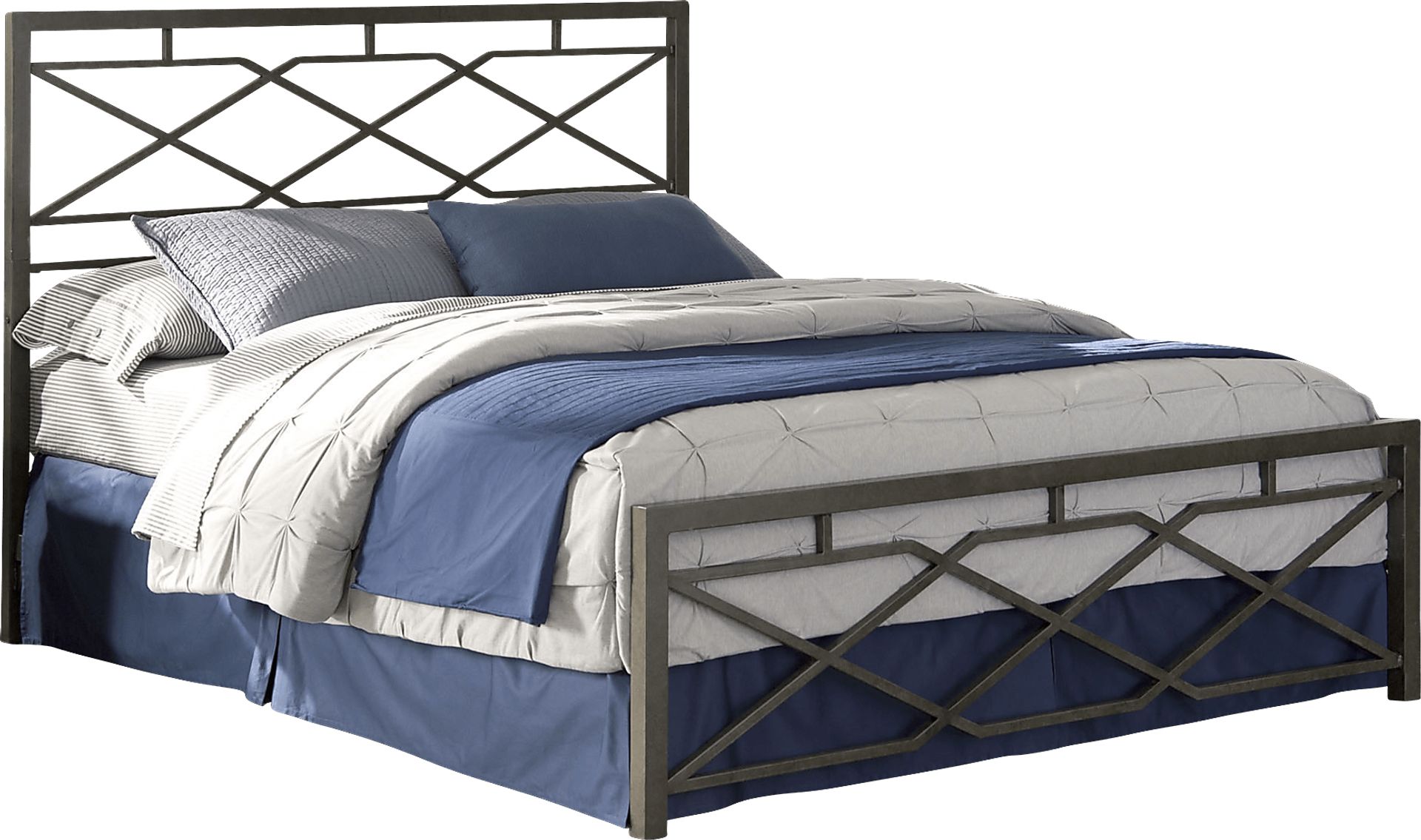 Alpine Lane Pewter Queen Bed - Image 1