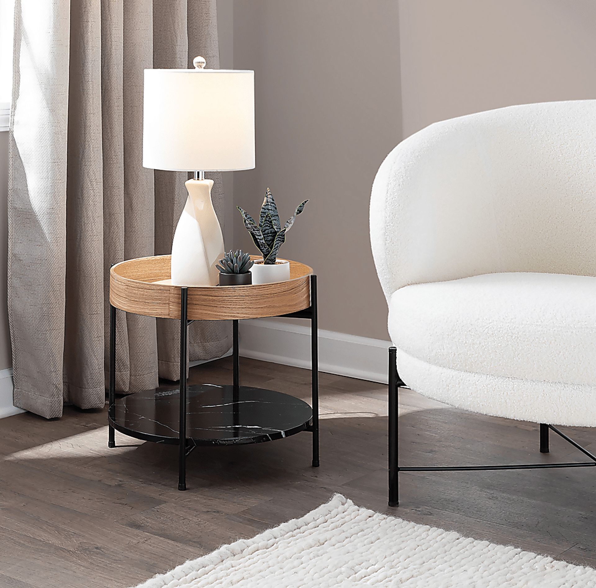Alpinerose Natural End Table - Image 2