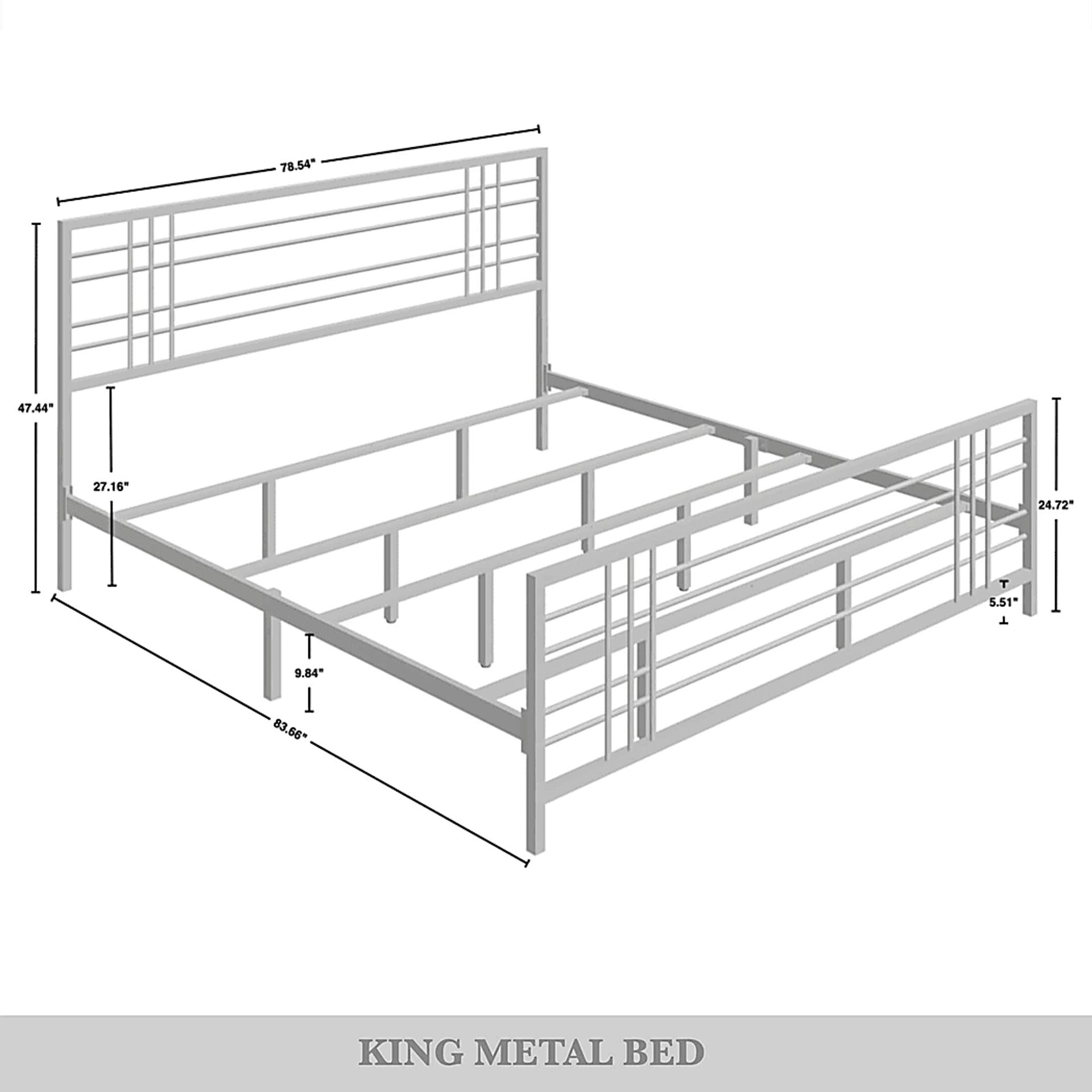 Alpires White King Bed - Image 8