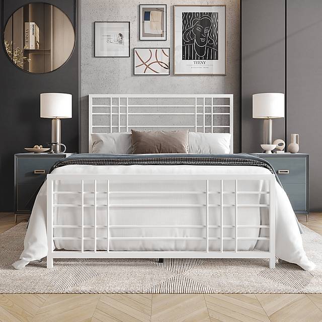 Alpires White Twin Bed - Thumbnail - Image 2