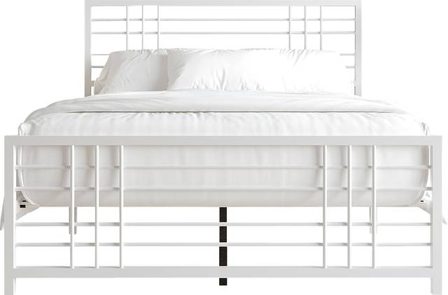 Alpires White Twin Bed - Thumbnail - Image 3