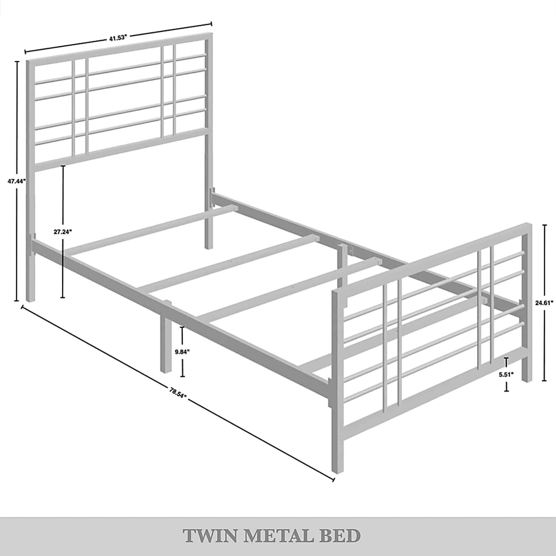 Alpires White Twin Bed - Image 8