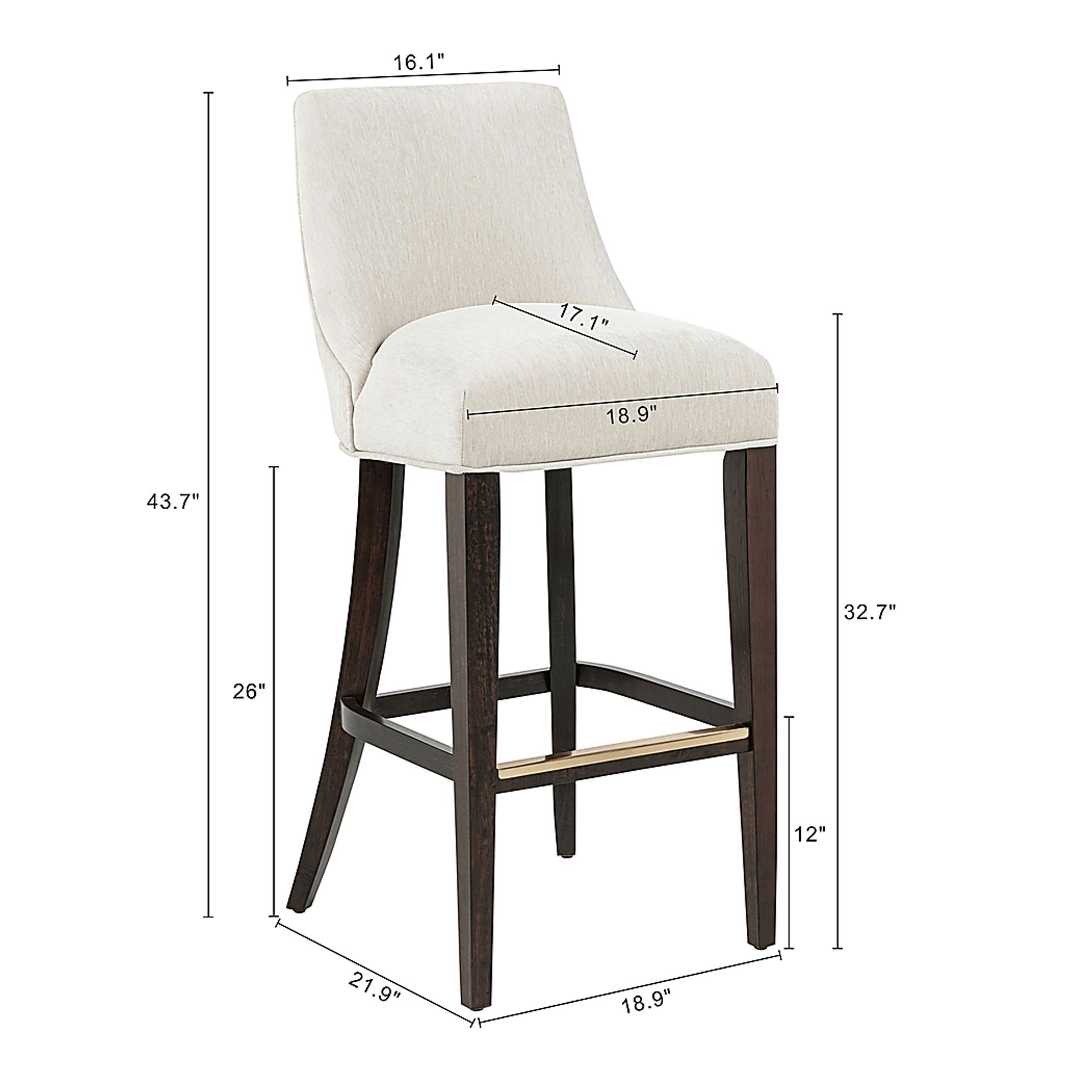 Alpireyen Cream Barstool - Image 8