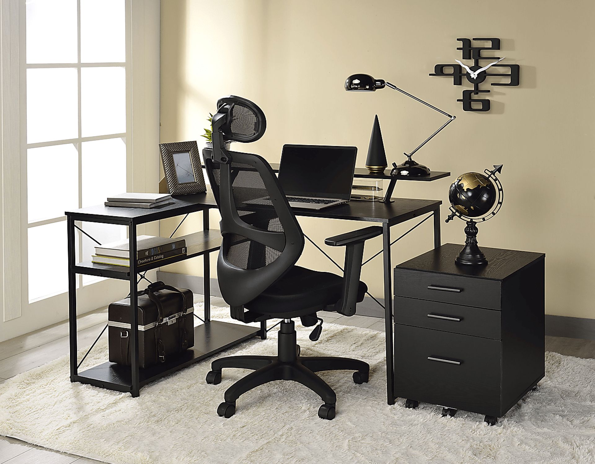 Alpony Black Desk - Image 4