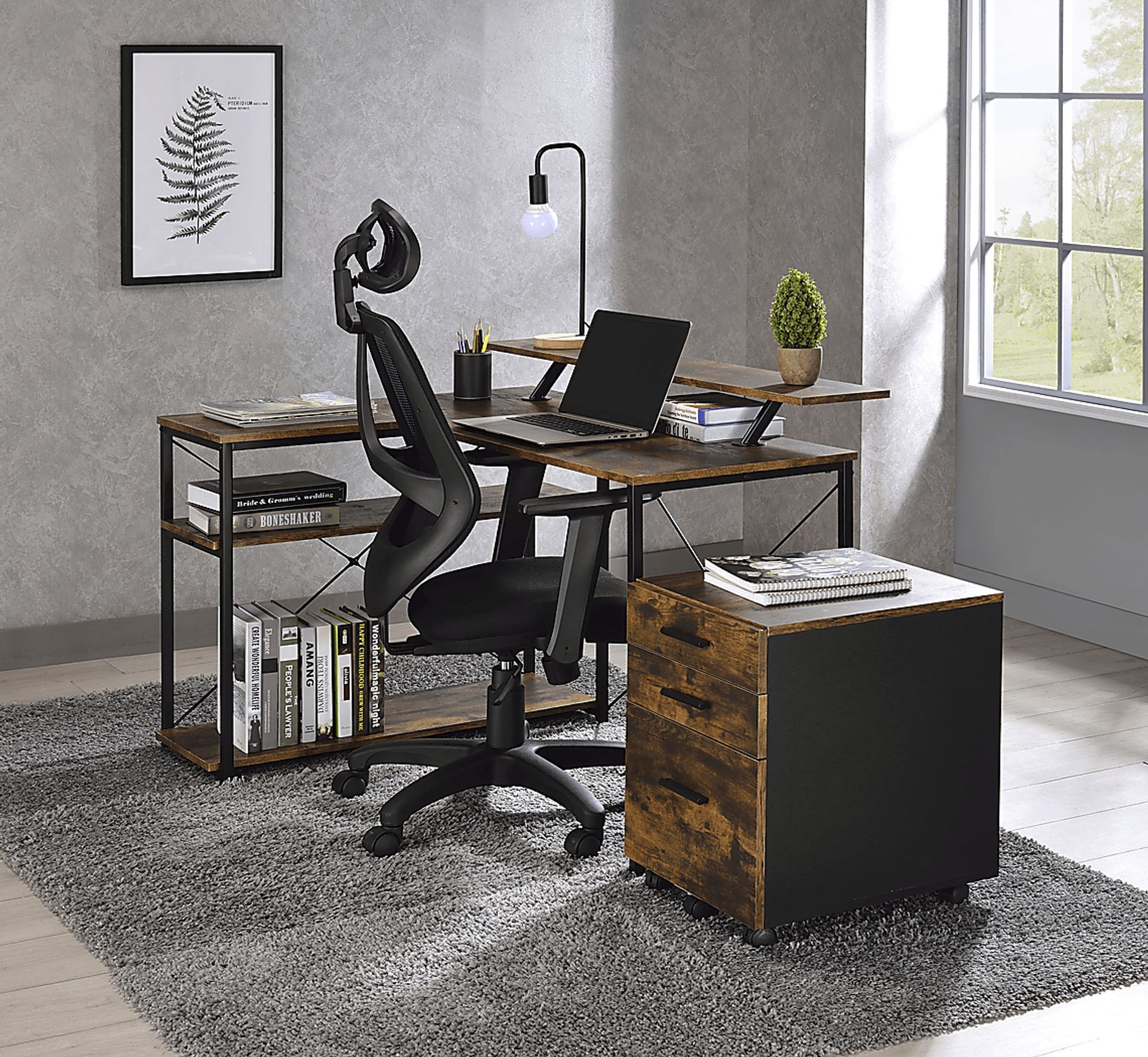 Alpony Brown Desk - Image 4
