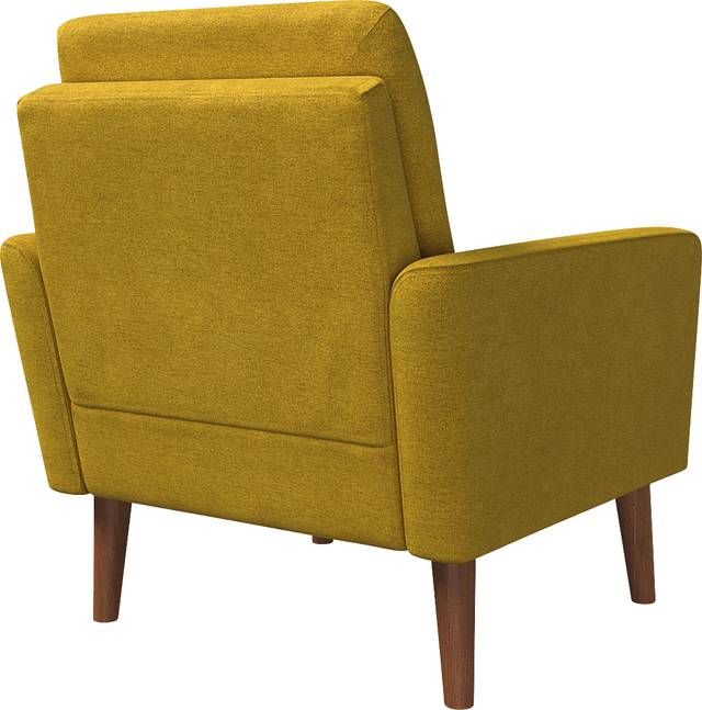 Alran Yellow Accent Chair - Thumbnail - Image 3