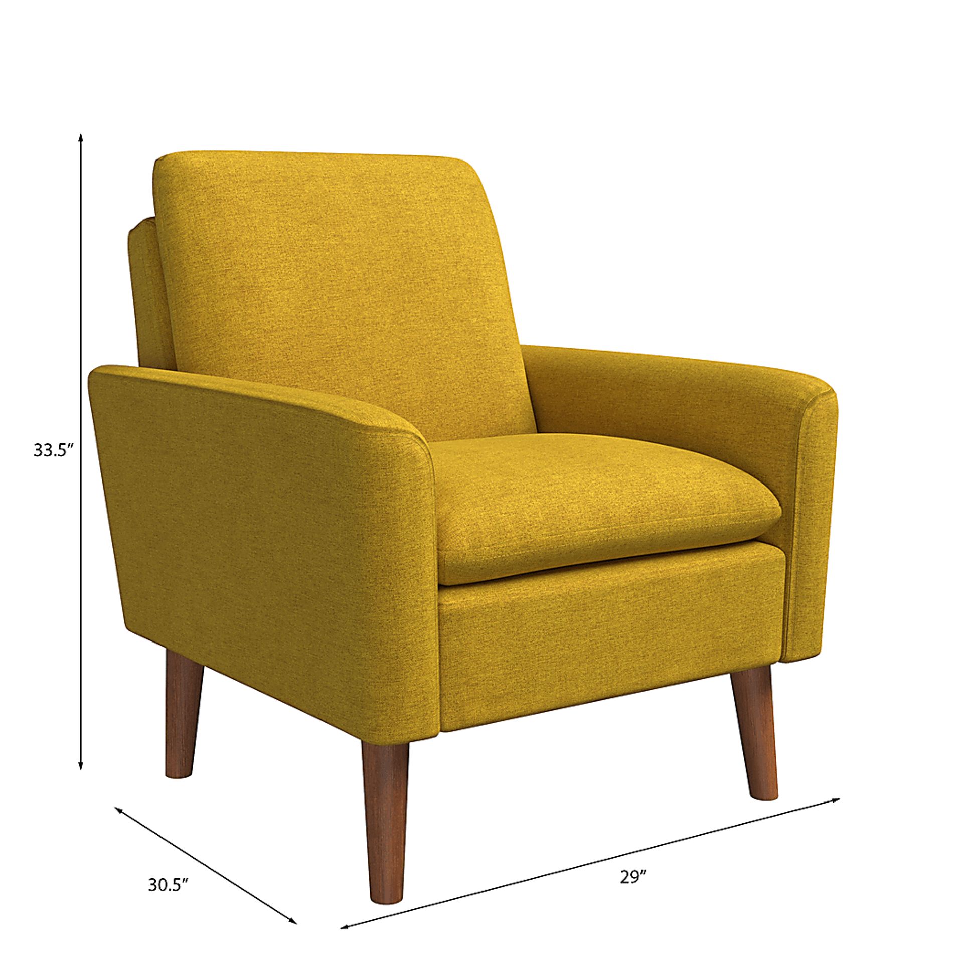 Alran Yellow Accent Chair - Image 8