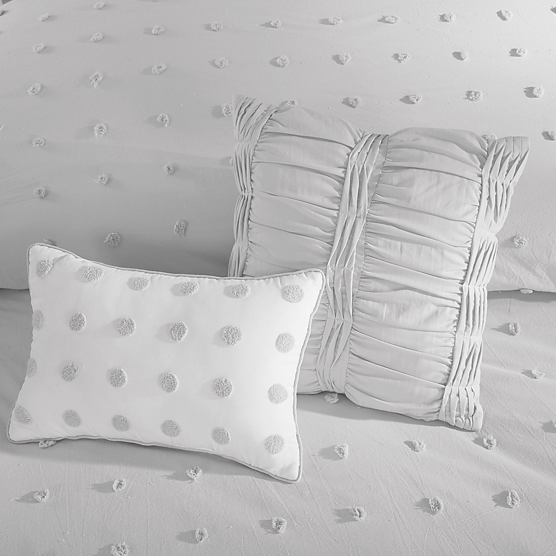 Alreem Gray 7 Pc Queen Duvet Cover Set - Image 11