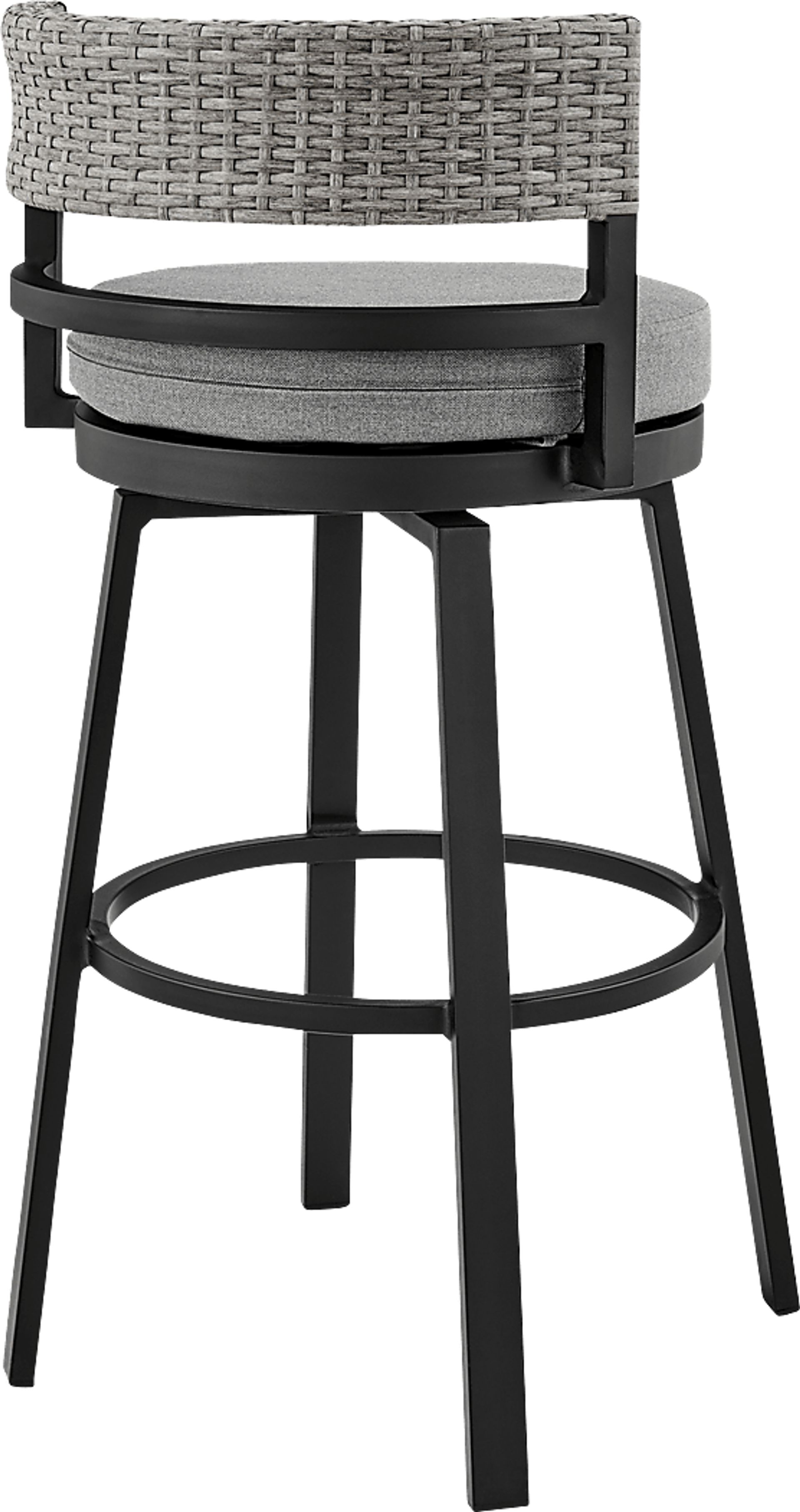 Outdoor Alresford Black Swivel Barstool - Image 4