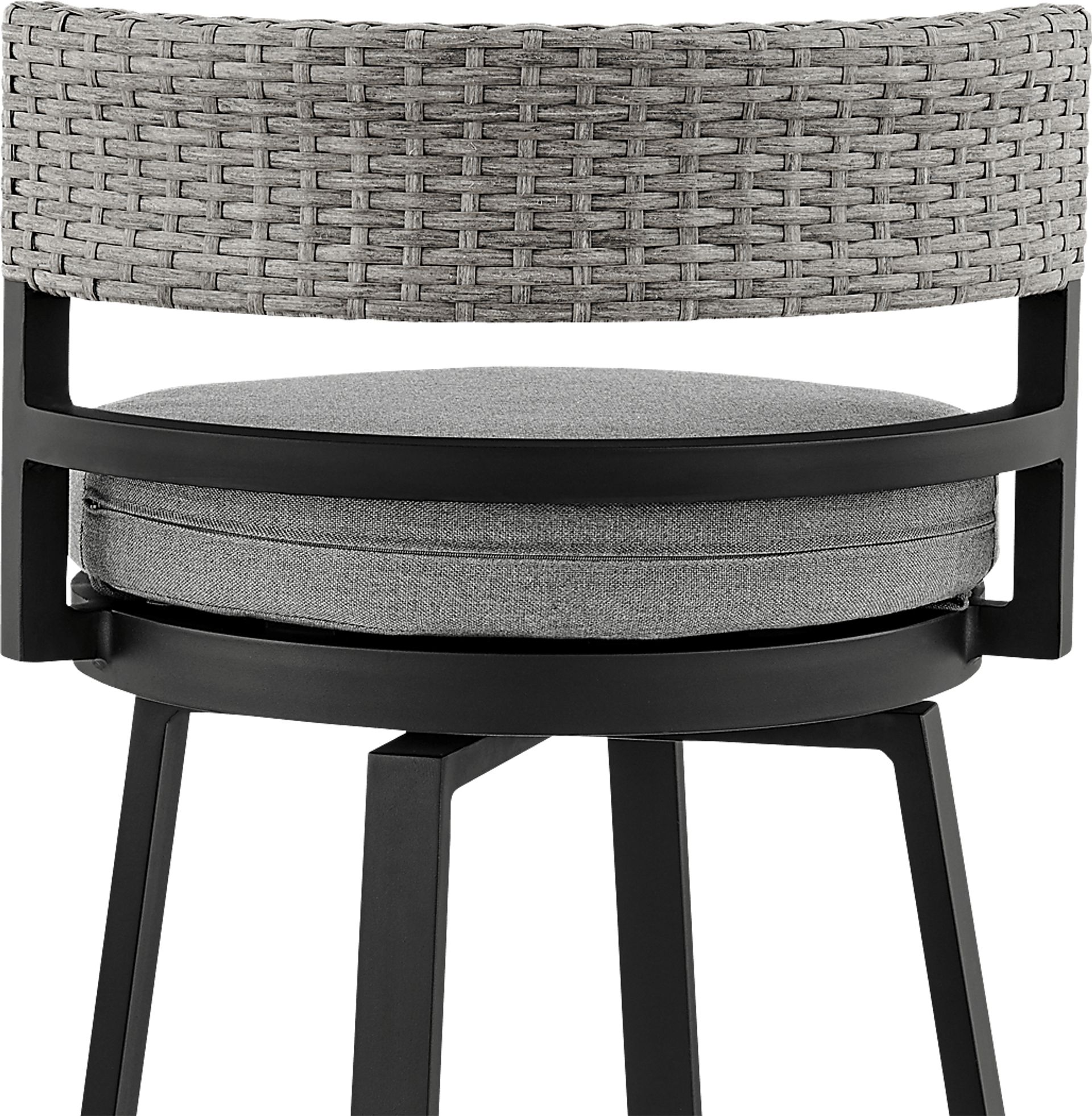 Outdoor Alresford Black Swivel Barstool - Image 7