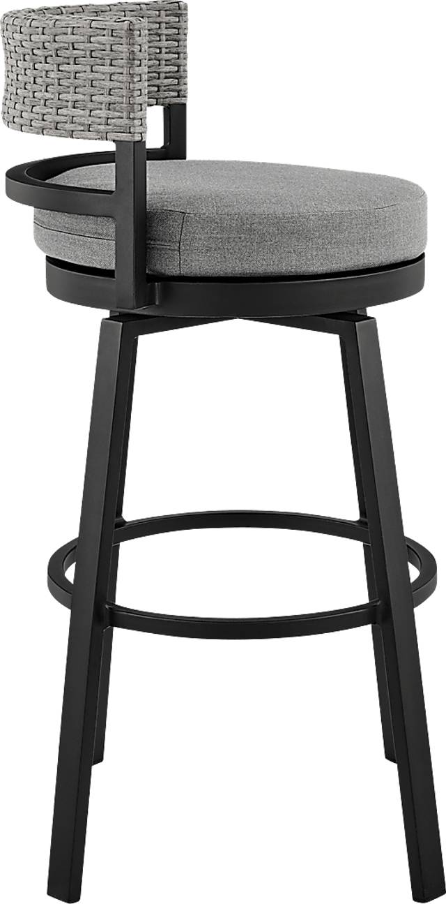 Outdoor Alresford Black Swivel Counter Stool - Thumbnail - Image 3