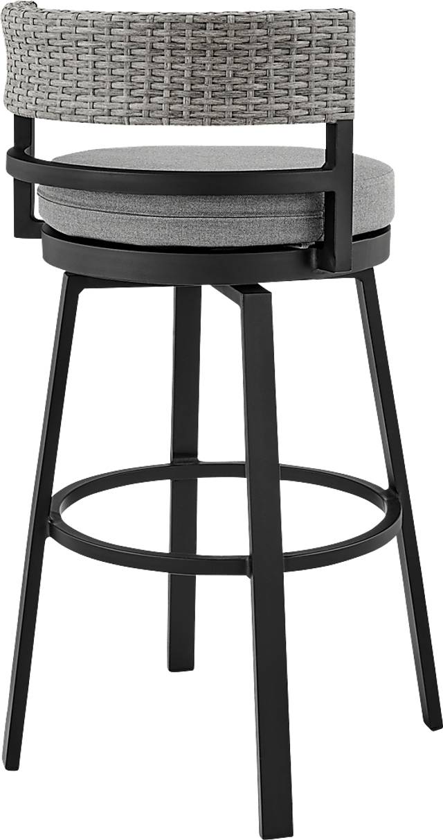 Outdoor Alresford Black Swivel Counter Stool - Thumbnail - Image 4