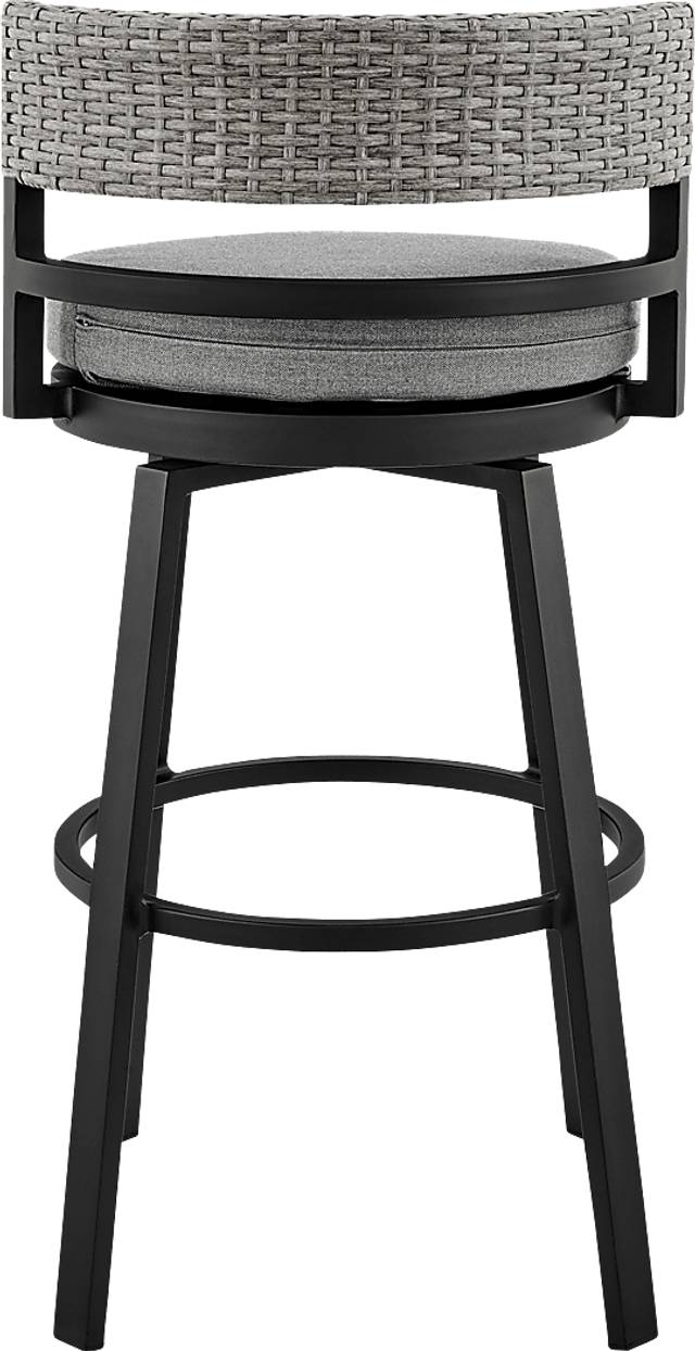Outdoor Alresford Black Swivel Counter Stool - Thumbnail - Image 5