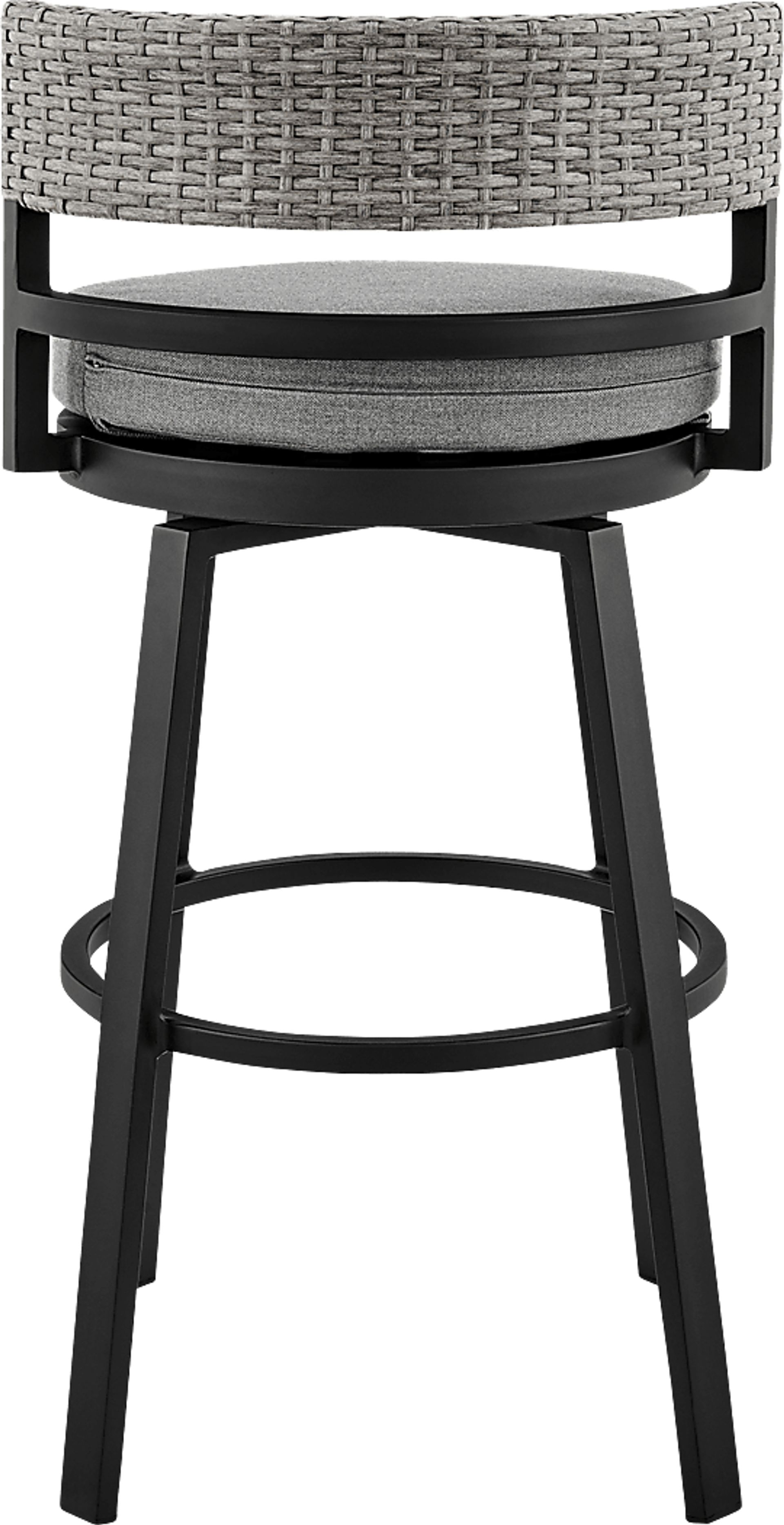 Outdoor Alresford Black Swivel Counter Stool - Image 5