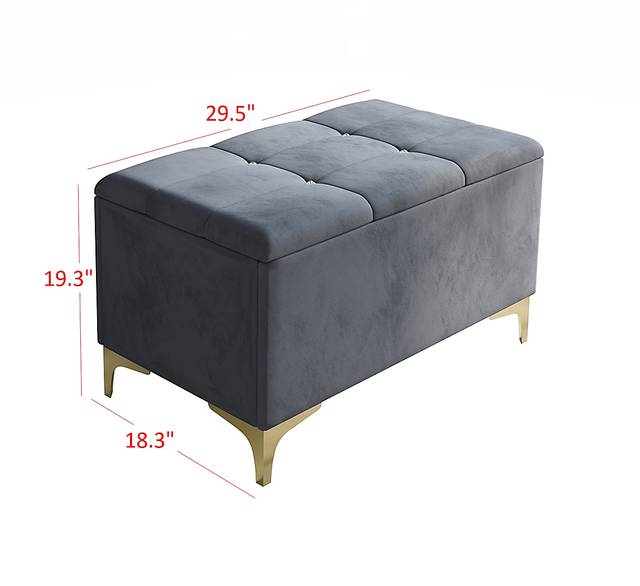 Alresford Gray Queen Bed with Bench - Thumbnail - Image 4