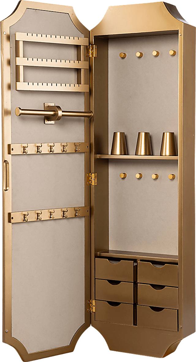Alricks Gold Jewelry Armoire - Thumbnail - Image 2