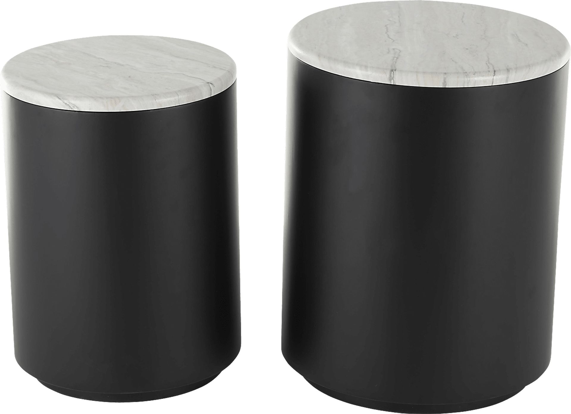 Alrin Black Nesting Table, Set of 2 - Image 1