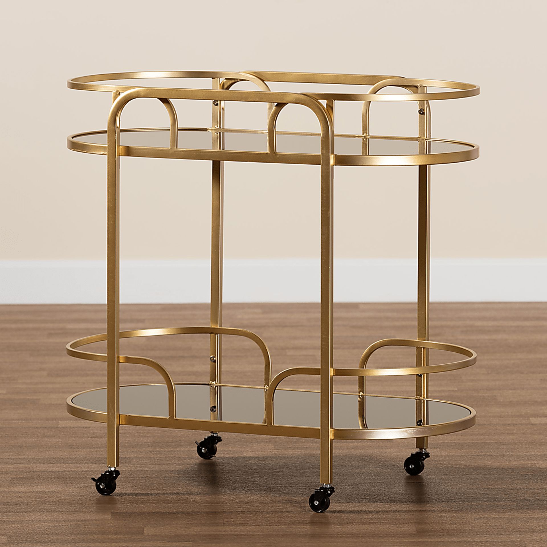 Alrose Gold Bar Cart - Image 2