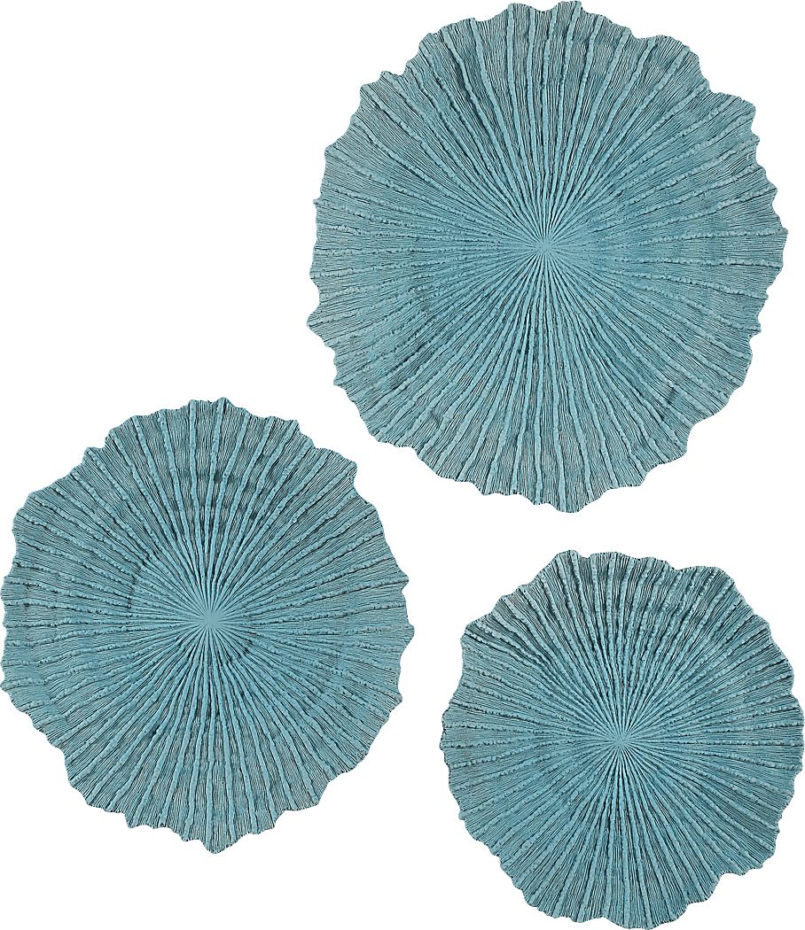 Alsa Blue Wall Decor, Set of 3