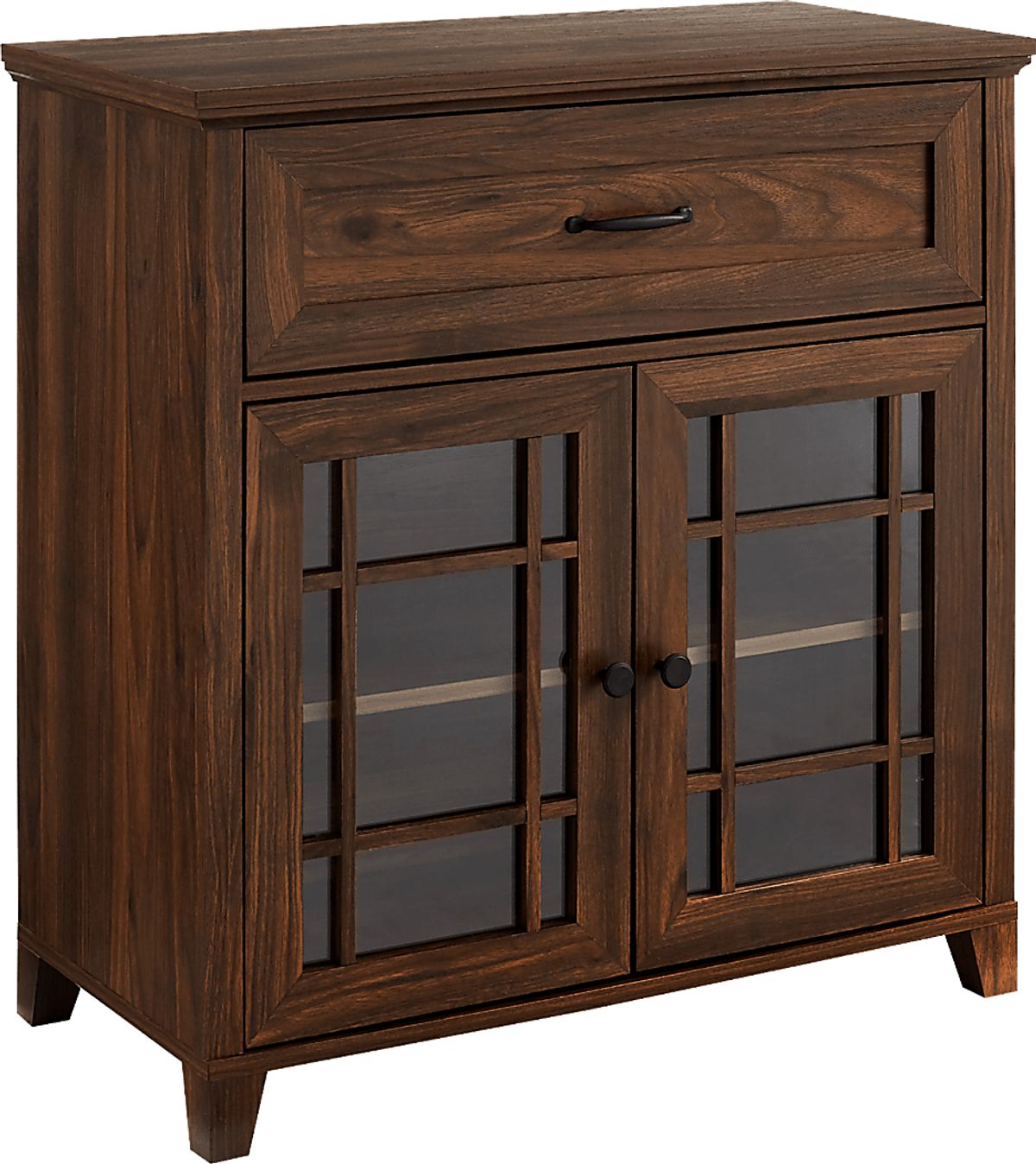 Alsatia Brown Dark Wood Accent Cabinet | Rooms to Go