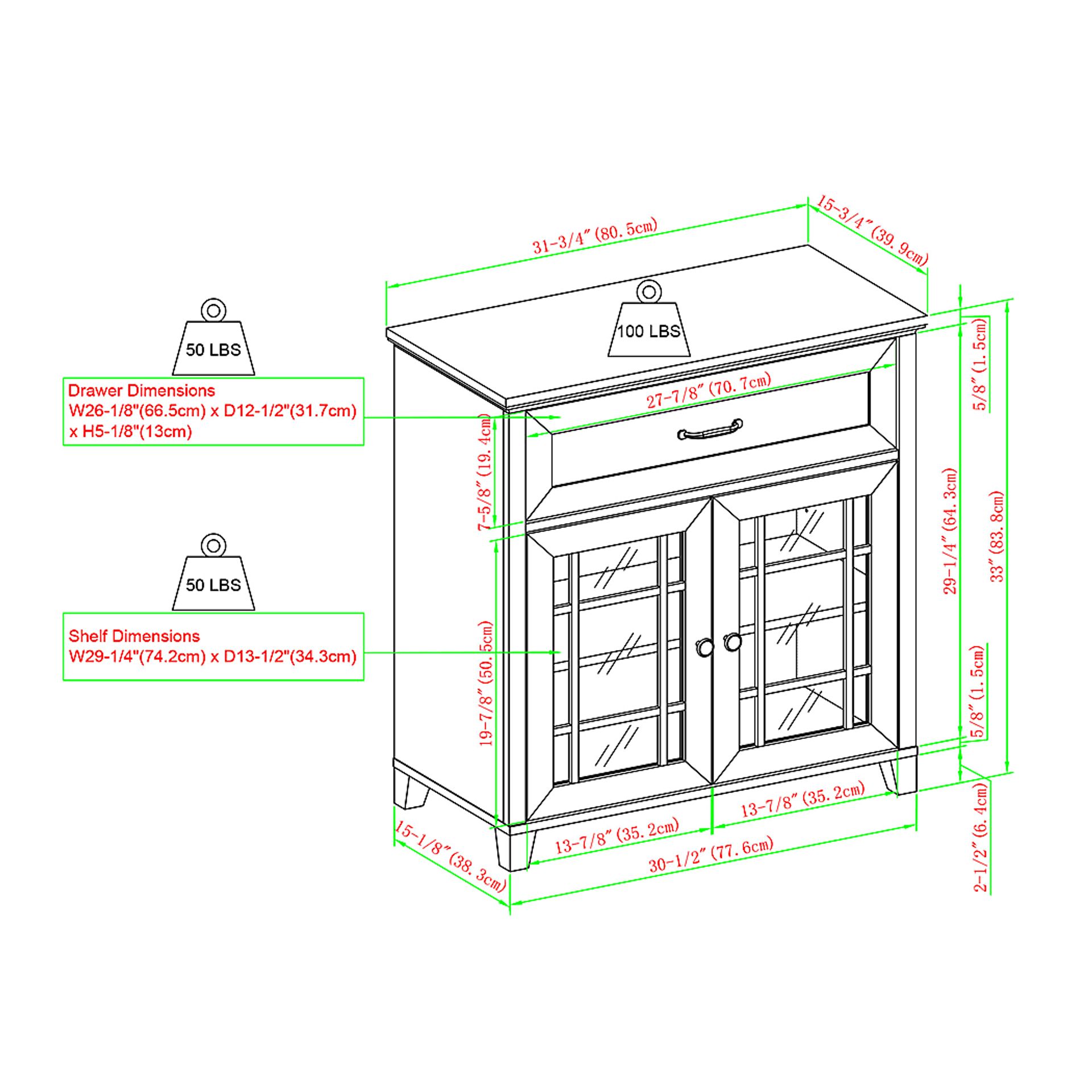 Alsatia White Accent Cabinet - Image 8