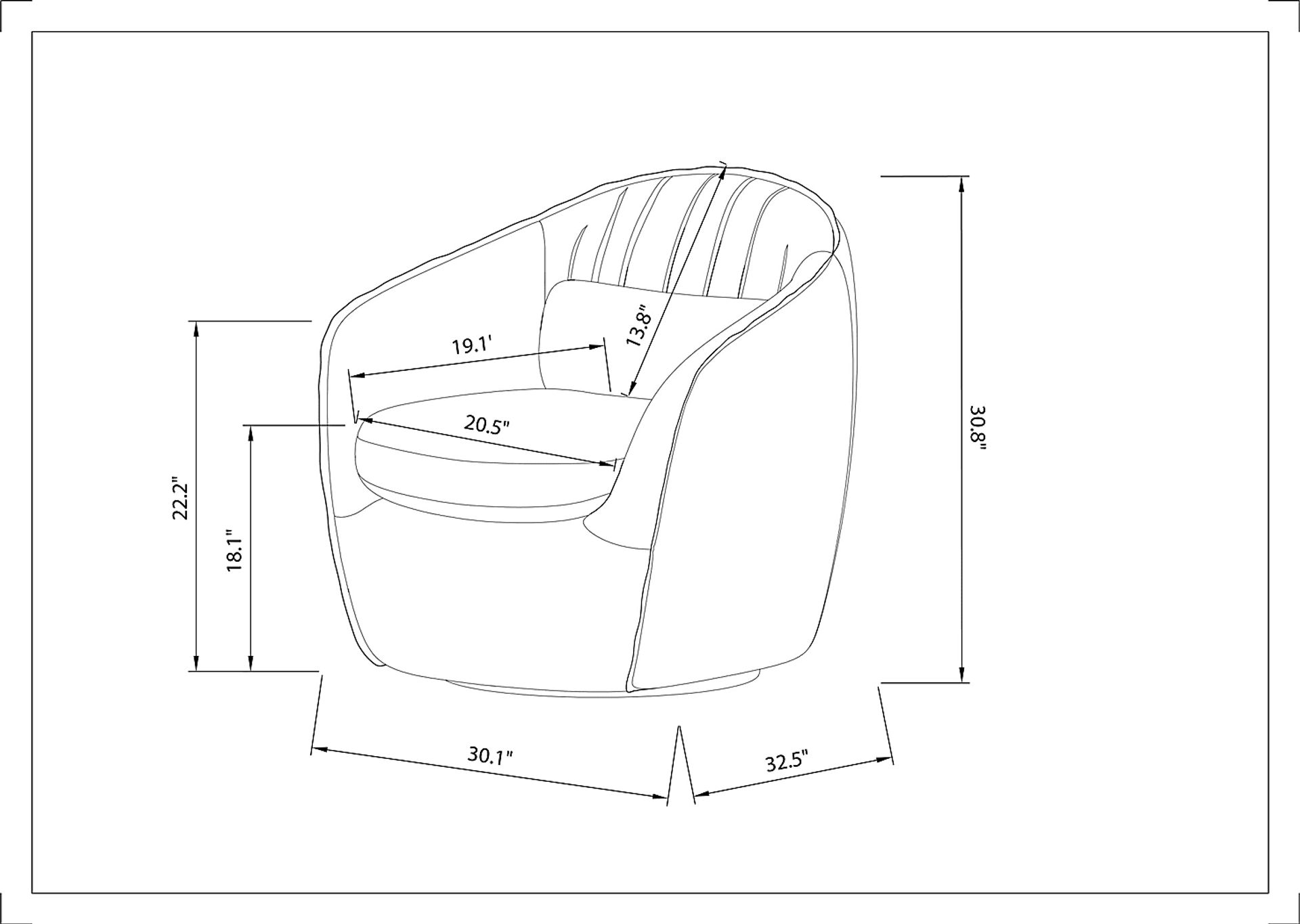 Alsoft Beige Swivel Accent Chair - Image 4