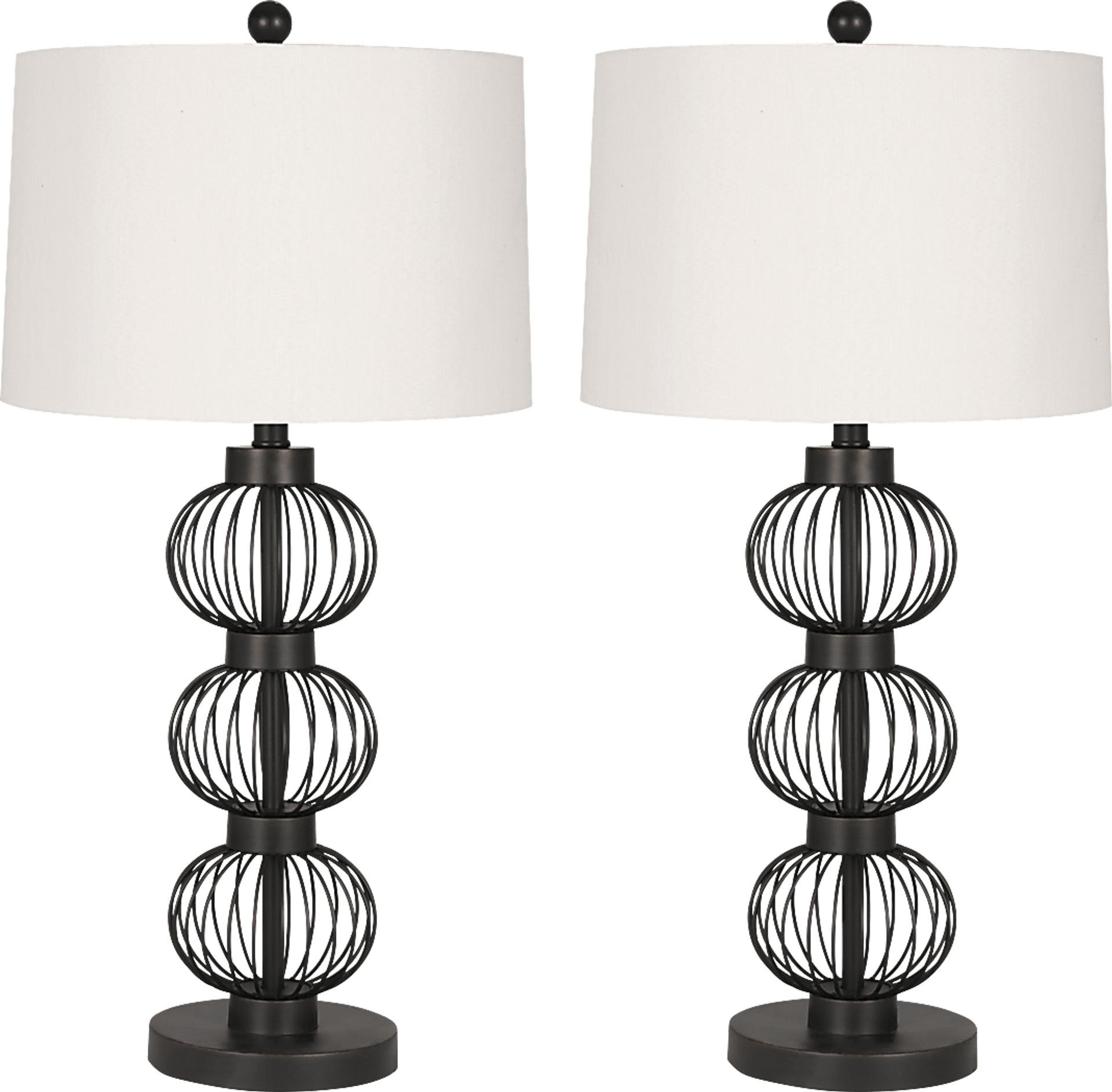 Alteza Place Black Lamp, Set of 2 - Image 1
