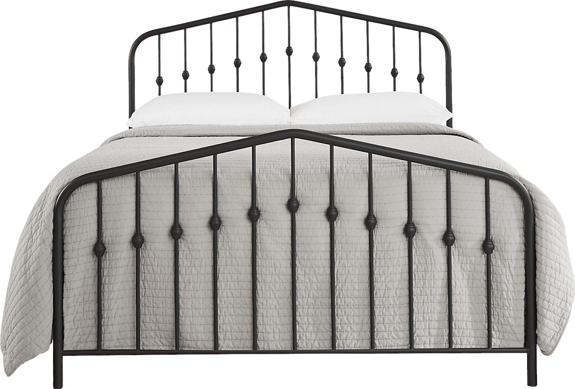 Althea Black King Metal Bed - Image 2