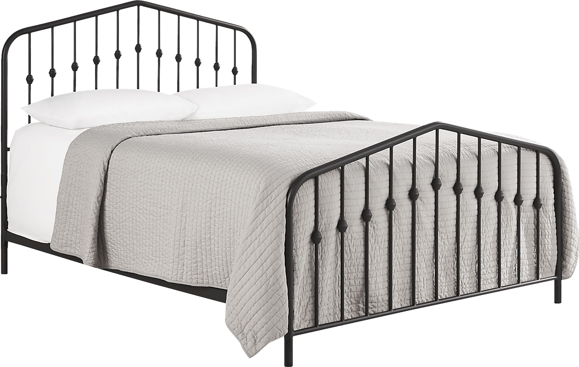 Althea Black King Metal Bed - Image 1