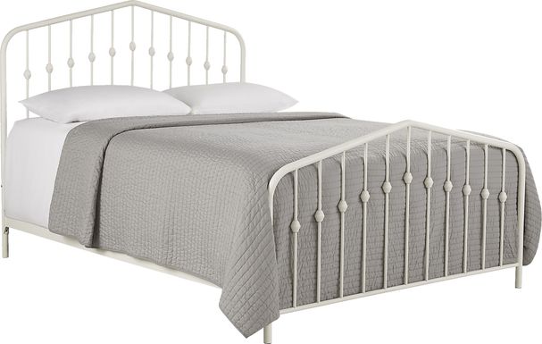 Althea White King Metal Bed