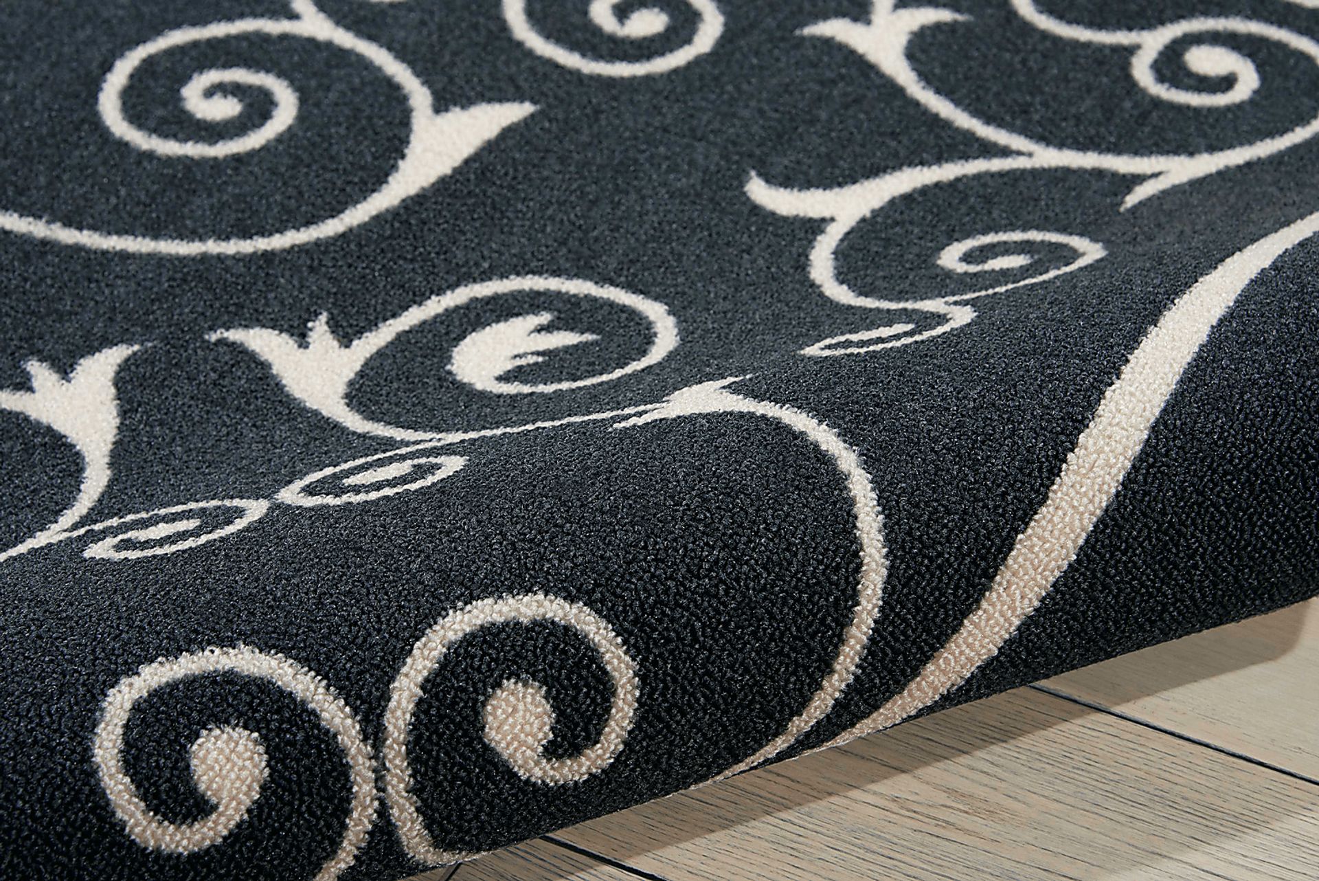 Althera Black 5' x 8' Indoor/Outdoor Rug - Image 2