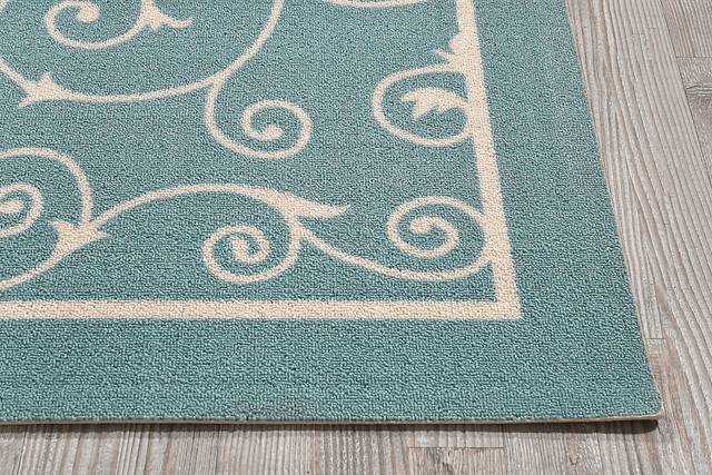 Althera Light Blue 5' x 8' Indoor/Outdoor Rug - Thumbnail - Image 4