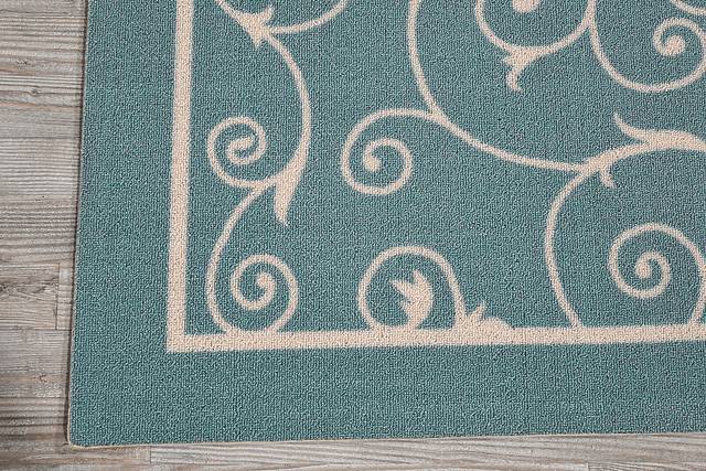 Althera Light Blue 5' x 8' Indoor/Outdoor Rug - Thumbnail - Image 5